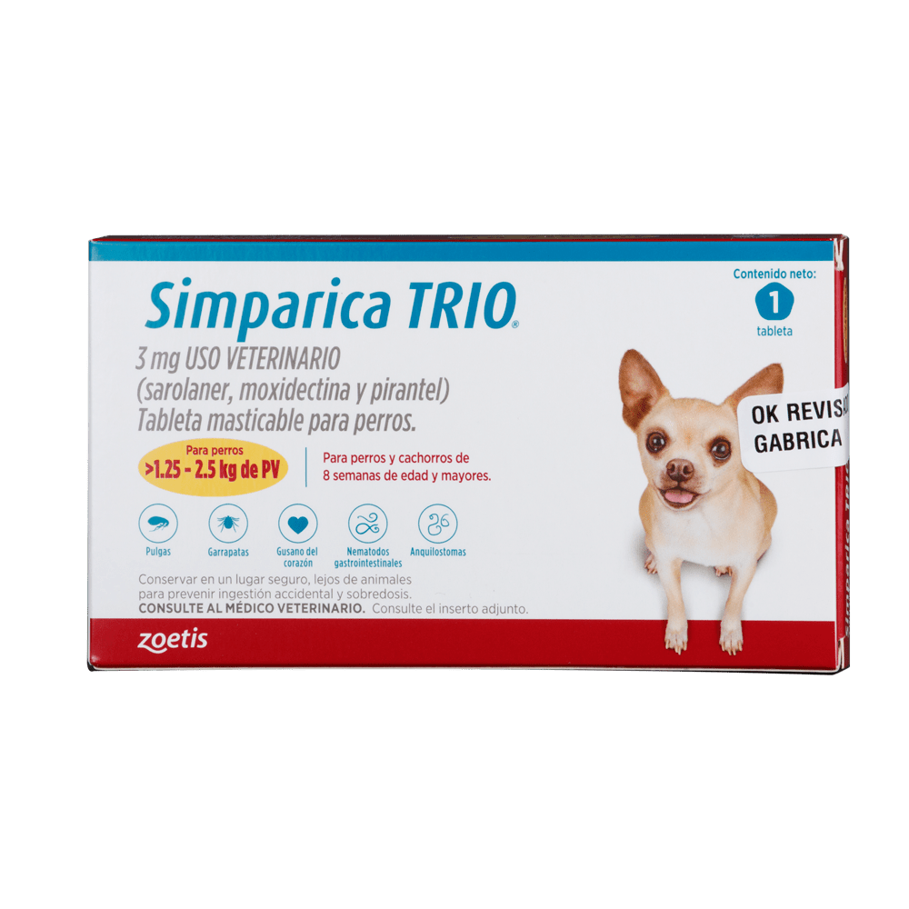 Desparasitante para Perros - Simparica Trio