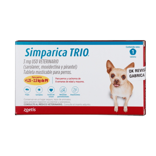 Desparasitante para Perros - Simparica Trio