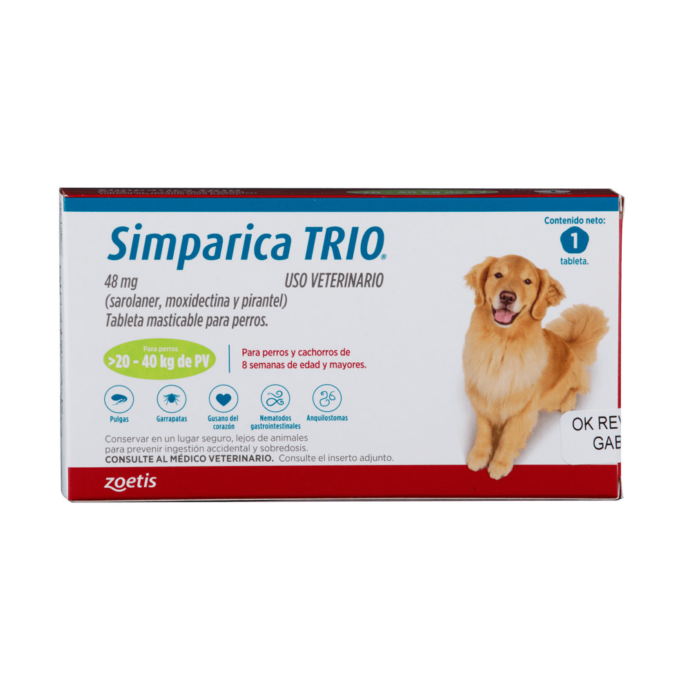 Desparasitante para Perros - Simparica Trio