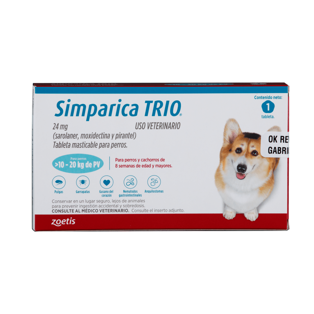 Desparasitante para Perros - Simparica Trio