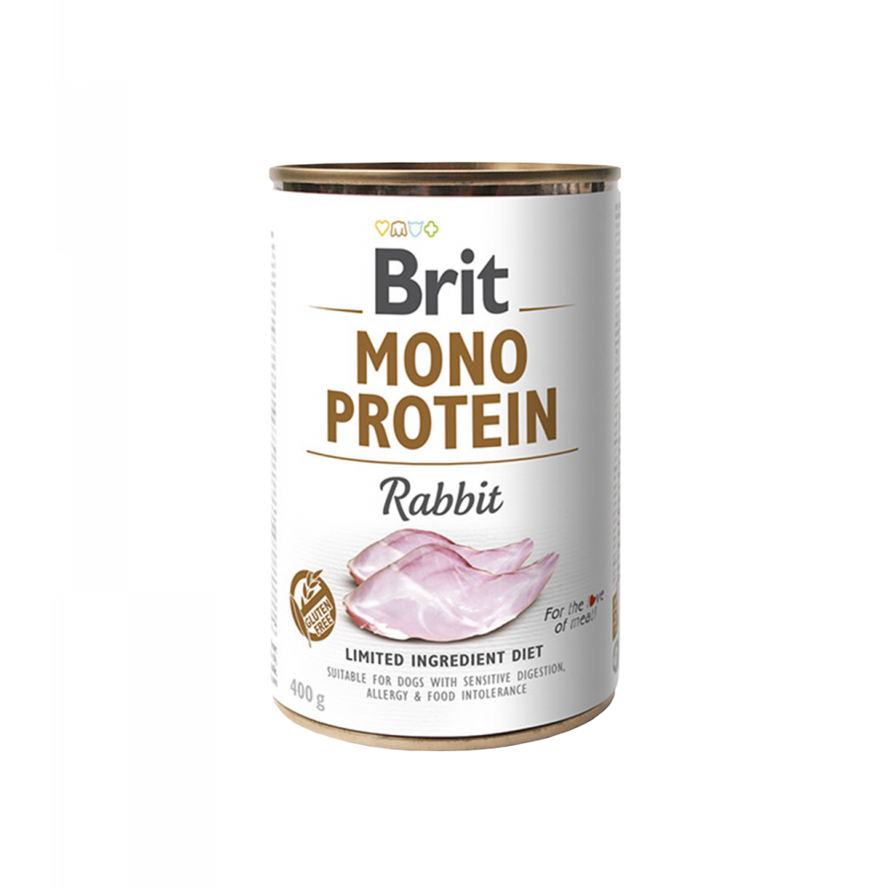 Alimento Humedo para Perro - Brit Mono Protein Rabbit 400 gr