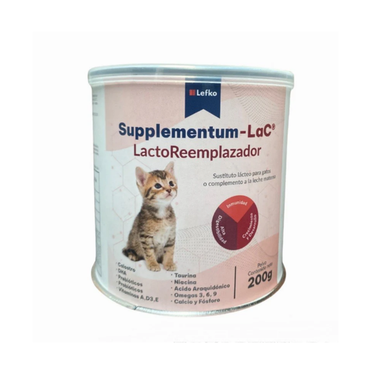 Leche para Gato - Lefko Supplementum-Lac LactoReemplazador 200 gr