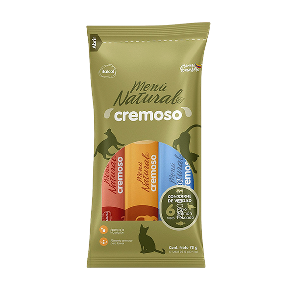 Snacks para Gato - Chunky Menú Natural Cremoso