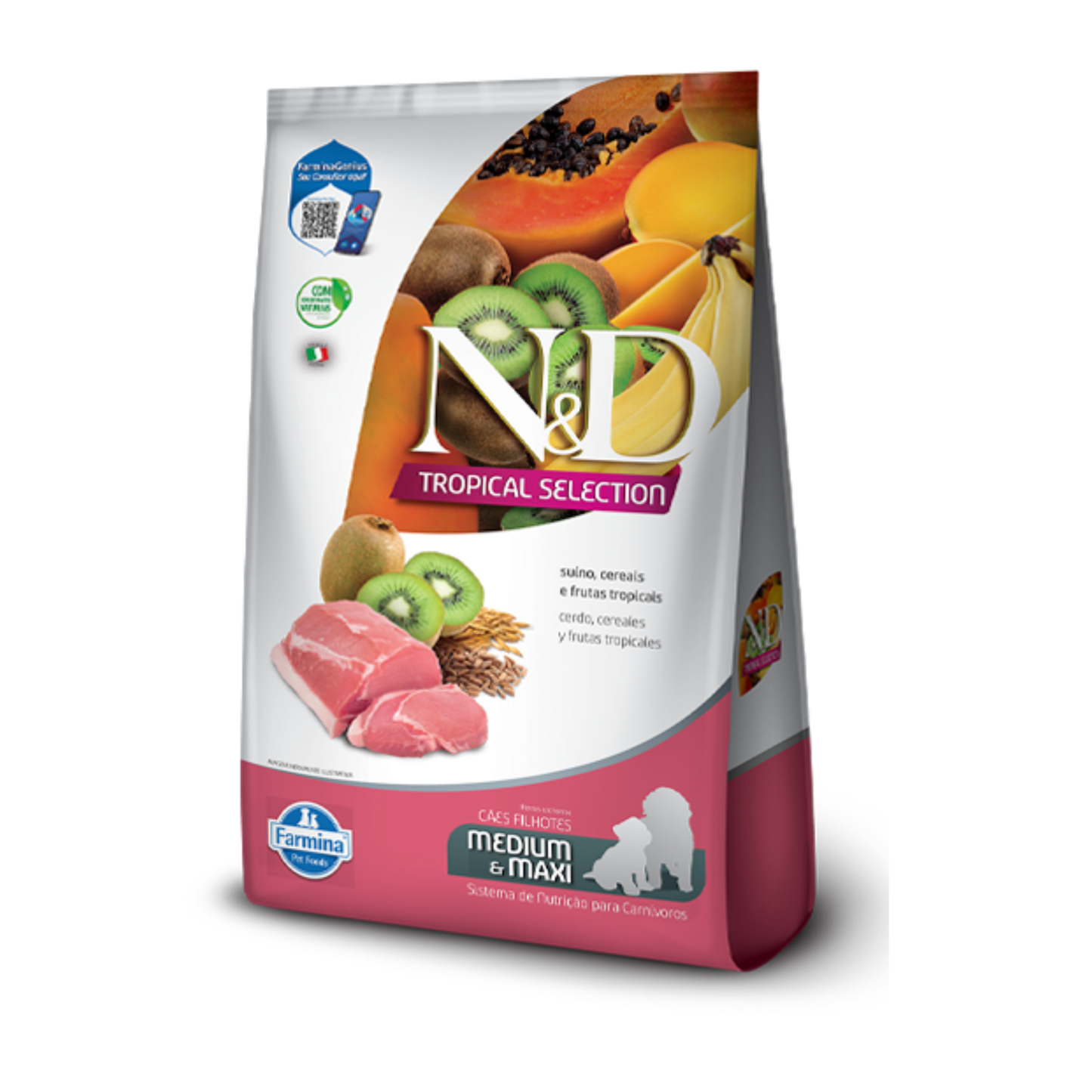 Alimento Seco para Perro - N&D Tropical Selection Puppy Medium & Maxi Cerdo