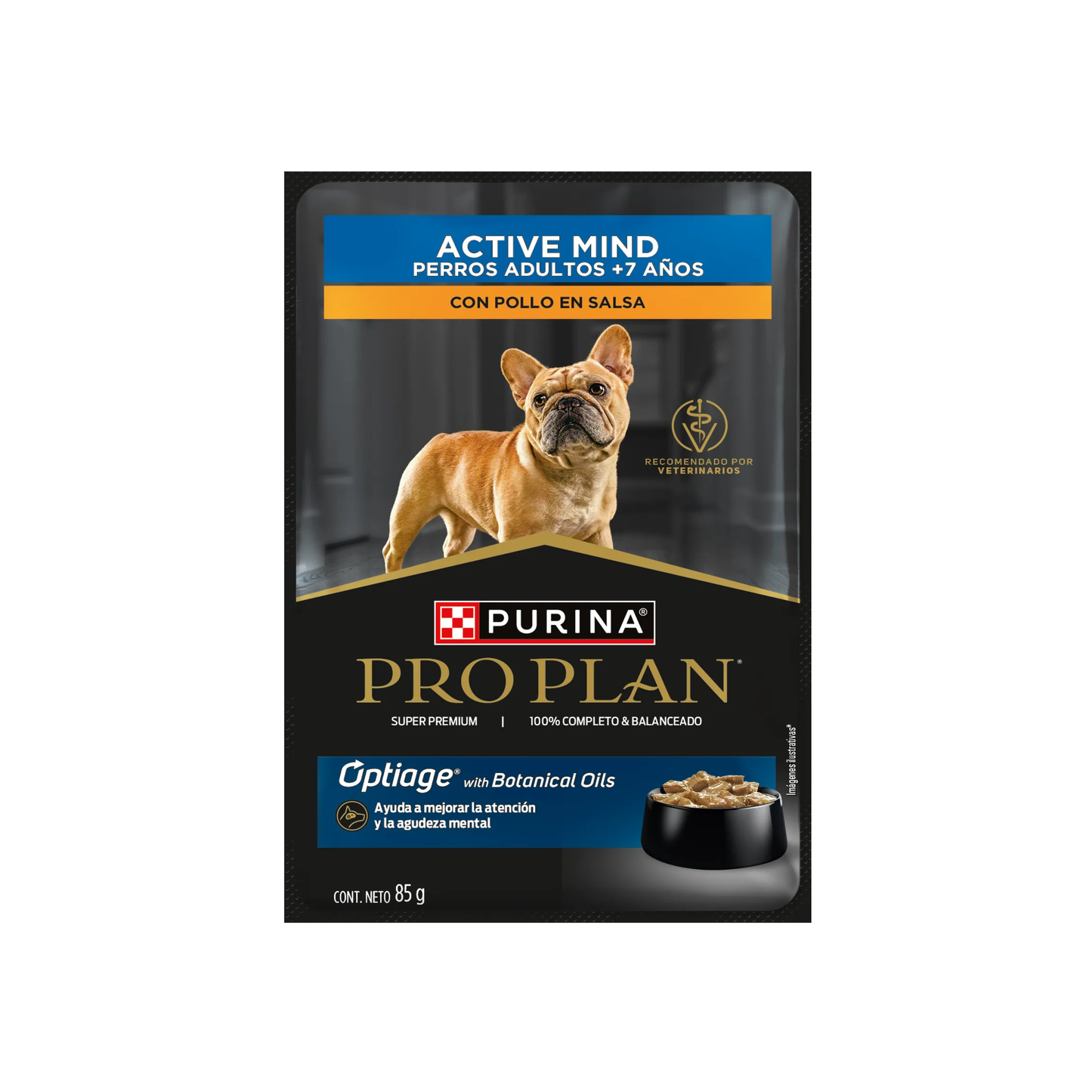 Alimento Humedo para Perro - Pro Plan Active Mind Perros Adultos +7 Años 85 gr