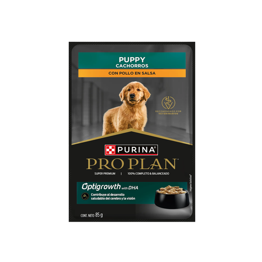 Alimento Humedo para Perro - Pro Plan Cachorros con Pollo en Salsa 85 gr