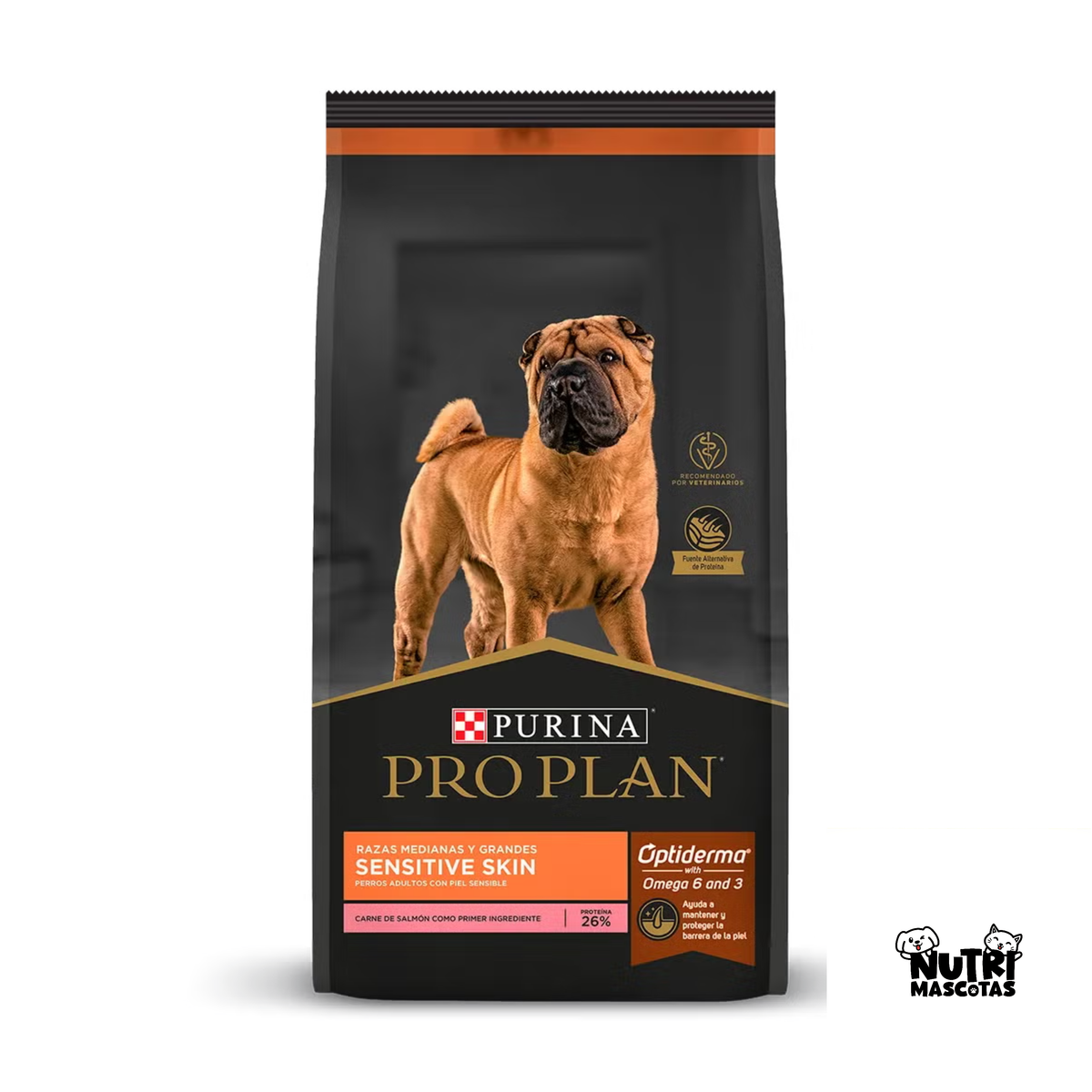 Alimento Seco para Perro - Pro Plan Sensitive Skin Razas Medianas y Grandes