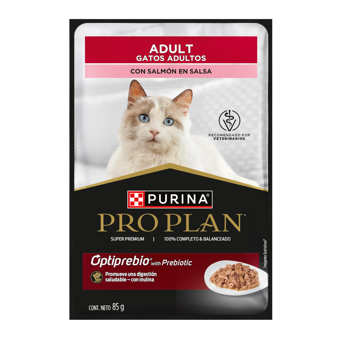 Alimento Húmedo para Gato - Pro Plan Gatos Adultos Con Salmón en Salsa